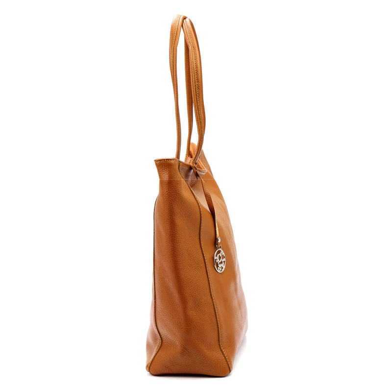 Large leather women's Gregorio shoulder shopper bag