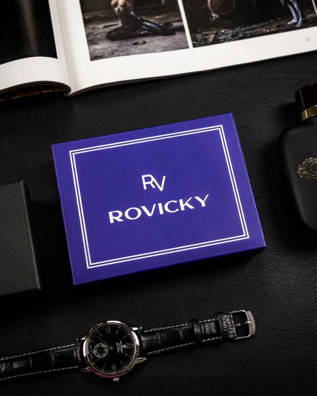 Leather wallet RFID ROVICKY RV-75699-9-BCA