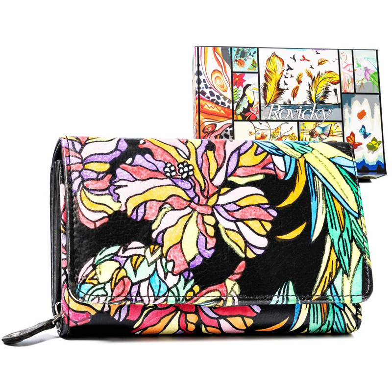 Leather wallet RFID ROVICKY R-N22-ART