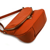 Women's leather messenger bag, roomy over the shoulder