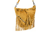 Mustard women's bag leather suede tassels Italian X39