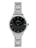 BISSET BSBE45 WOMEN'S WATCH - silver/black (zb551b)