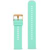 U27 rubber watch strap - mint/rosegold - 20mm