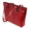 Women's leather elegant shoulder shopper bag