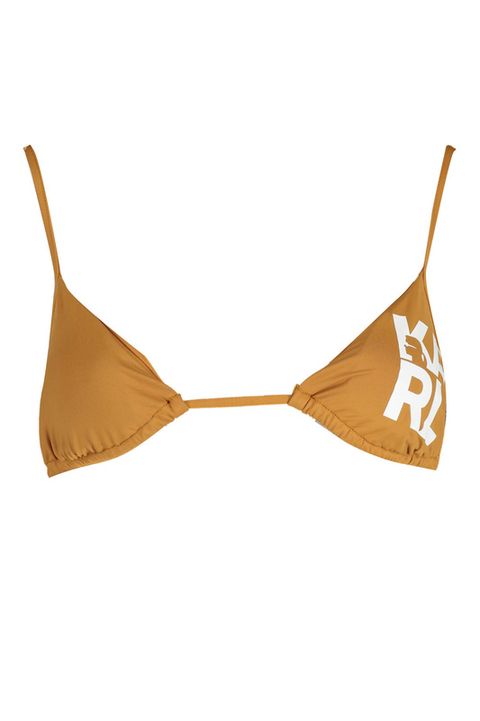 KARL LAGERFELD BEACHWEAR SWIMSUIT TOP WOMAN BROWN