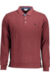 US POLO MAN PURPLE LONG SLEEVED POLO SHIRT