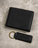 Leatherette wallet & key ring set ROVICKY R-SET-M-N003-PUN