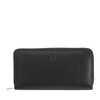 DUDU Long Zipper RFID Wallet for Women in Leather Large Ladies Purse Zip Around with 14 Card Slots