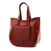 Leather shoulder bag large women's shopperbag