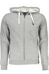 US POLO GRAY MEN'S SWEATSHIRT WITH ZIP