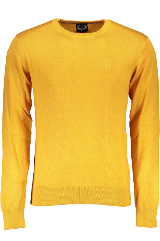 GIAN MARCO VENTURI MEN&#39;S YELLOW SWEATER