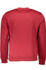 GIAN MARCO VENTURI MEN&#39;S RED ZIP-OUT SWEATSHIRT