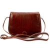 Elegant leather women's crossbody bag