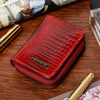 Red small women's patent leather wallet Beltimore A05