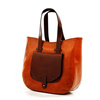 Leather shoulder bag large women's shopperbag