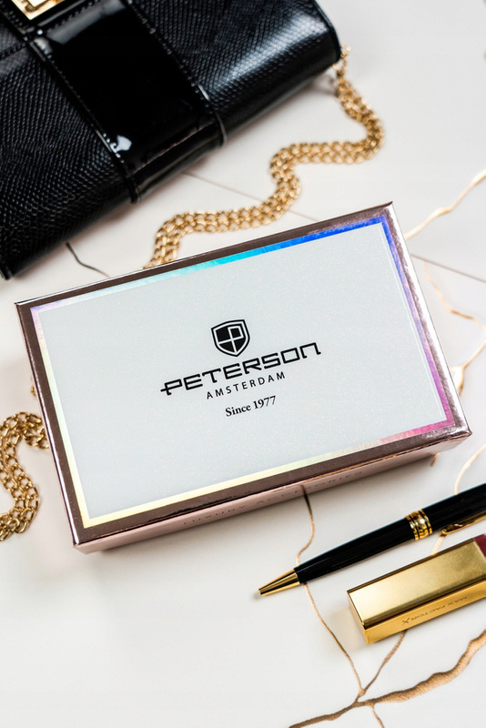 Leatherette wallet RFID PETERSON PTN 011-F