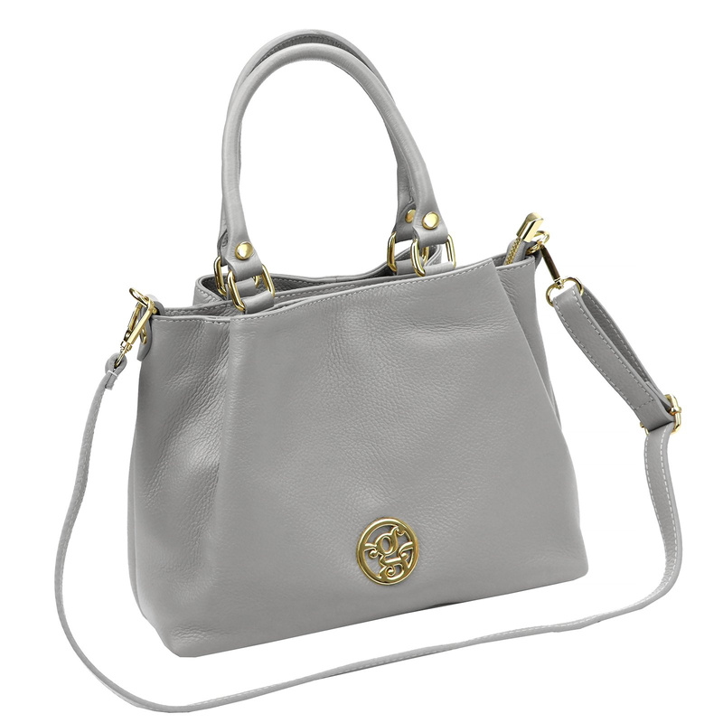 Elegante Lederhandtasche mit Beinen von Gregorio