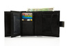 Elegant black leather wallet SOLIER SW04