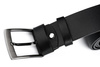 Beltimore full grain leather men's black premium belt E14 : Colors - black, Strap size - r.180-195 cm