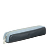 Pencil case small size Colorful Giava by DUDU in soft leather coloured with metal zipper. Reduced size, simple and linear design.