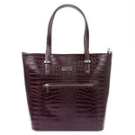 Damen Echtleder Handtasche MiaMore 01-011 CROCO