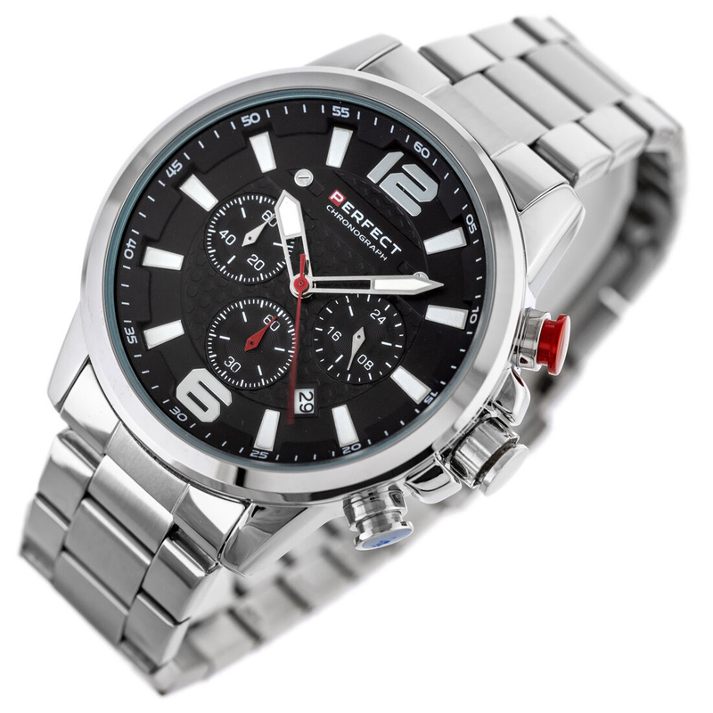 ZEGAREK MĘSKI PERFECT M506CH-02 - CHRONOGRAF (zp382a) + BOX