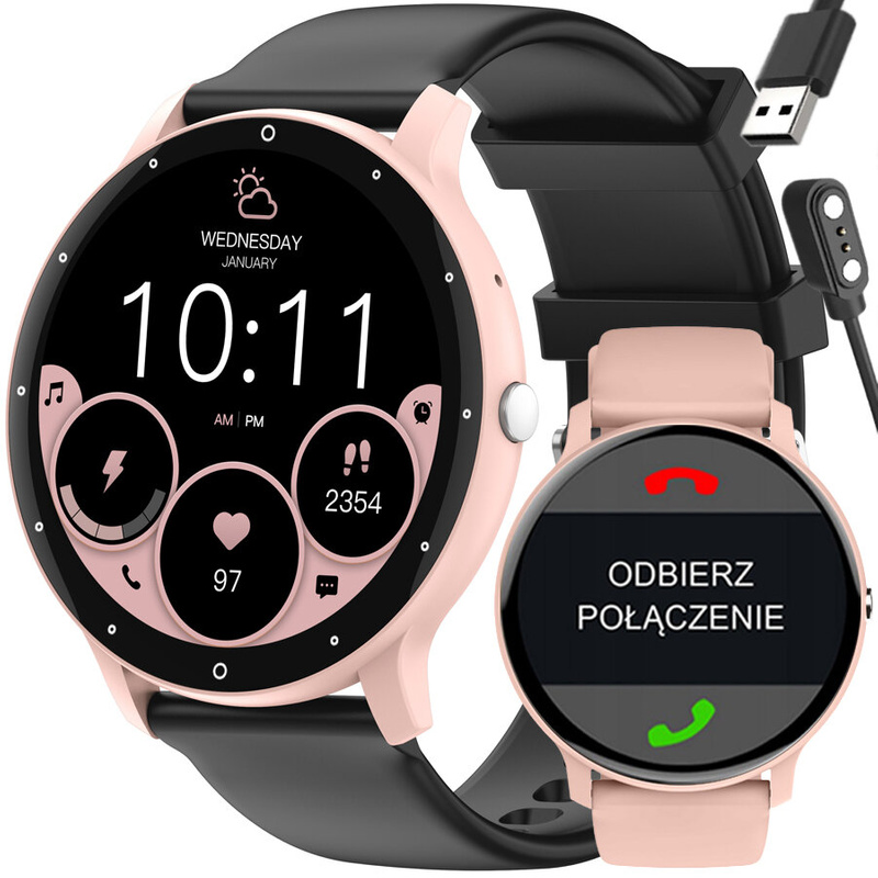 SMARTWATCH UNISEX GRAVITY GT1-5 PRO - BLUETOOTH CONNECTIONS, ADDITIONAL PASSAGE (sg027e)