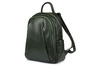 Italian Women's A4 Leather Backpack lots of pockets olive C79