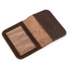 Brown leather wallet / passport holder SOLIER SW07