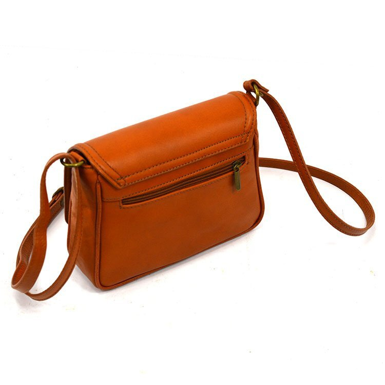 Leather messenger bag, elegant, over the shoulder, women's