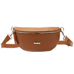 Leather urban crossbody bag by MiaMore