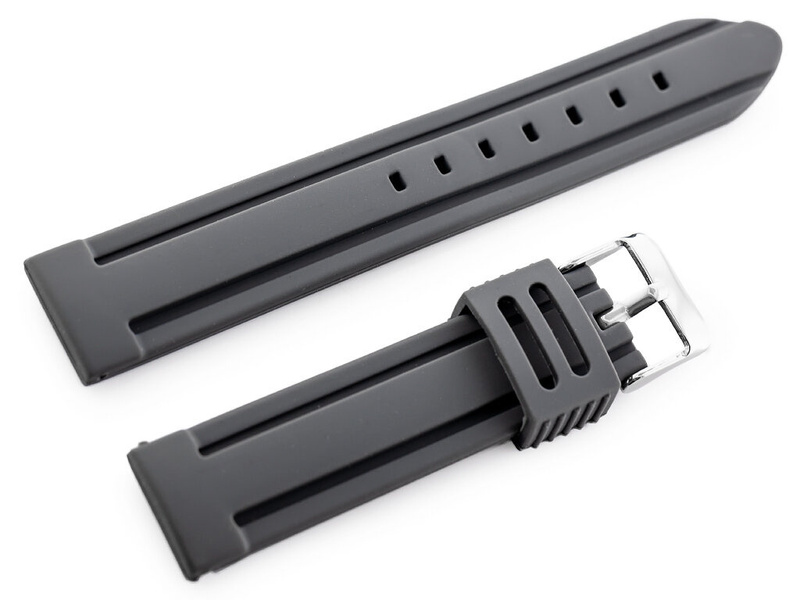 U09 rubber watch strap - gray - 26mm