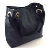 Roomy women's leather shopper shoulder bag