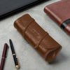 Leather men's pen case SA12 DEEP RED