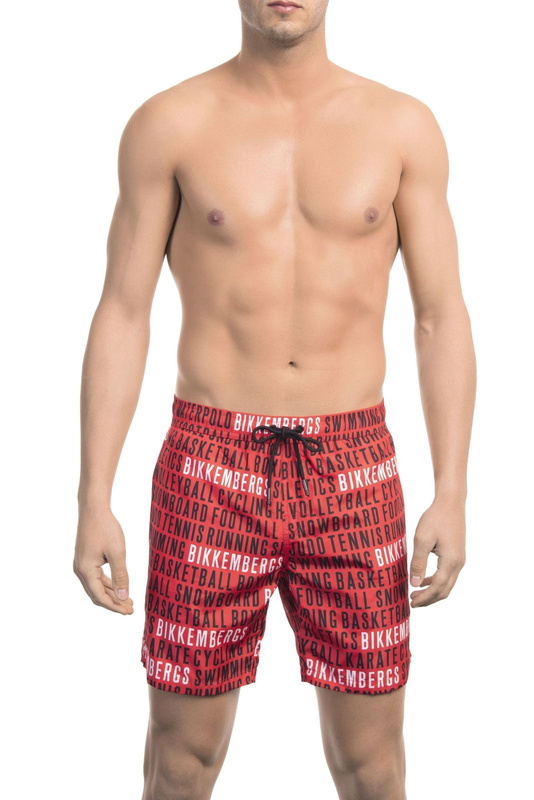 Stroje kąpielowe marki Bikkembergs Beachwear model BKK1MBM17 kolor Czerwony. Odzież Męskie. Sezon: