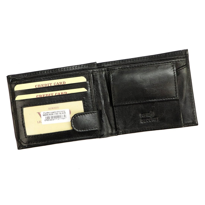 Men's genuine leather wallet Wild N0035-SCR RFID