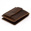 Card holder, small men's leather wallet with RFID