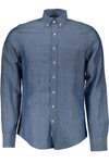 GANT MEN&#39;S BLUE LONG SLEEVE SHIRT