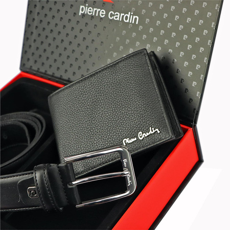 Herren Echtleder Geschenkset Pierre Cardin ZG-101-BR