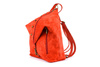 Red Italian Stylish Women's Leather Suede Backpack A4 W14.