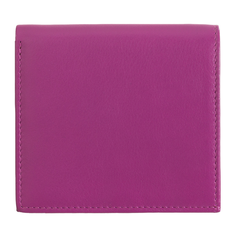 The DUDU Colorful collection is enriched by Flavio, small men's multicolour leather billfold RFID wallet with external coin purse and credit card holders