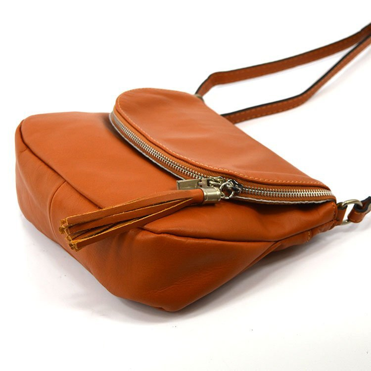 Women's elegant leather crossbody bag