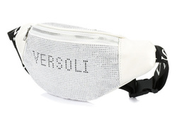 White kidney pouch belt bag shiny Versoli C21