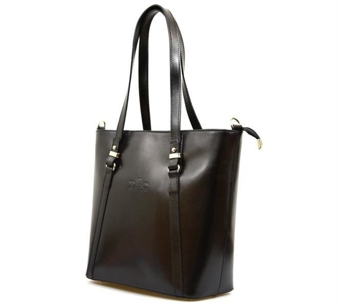 Leather large women's shopper bag shoulder bag