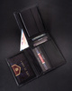 Leather wallet+ leather belt set PETERSON PTN ZM85