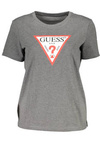 GUESS JEANS DAMEN KURZARM T-SHIRT GRAU