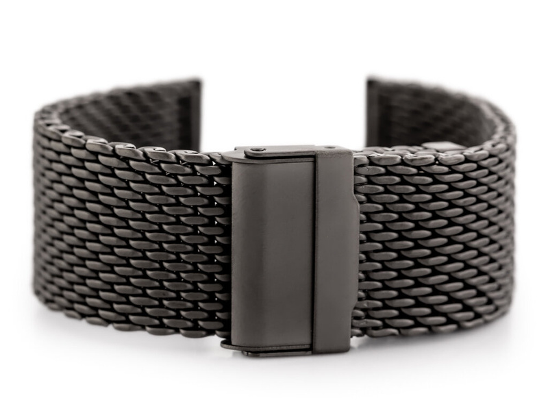 Pacific 12 bracelet - HQ mesh - matte graphite 26mm