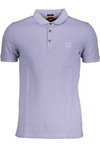 HUGO BOSS MEN'S SHORT SLEEVED POLO SHIRT PURPLE