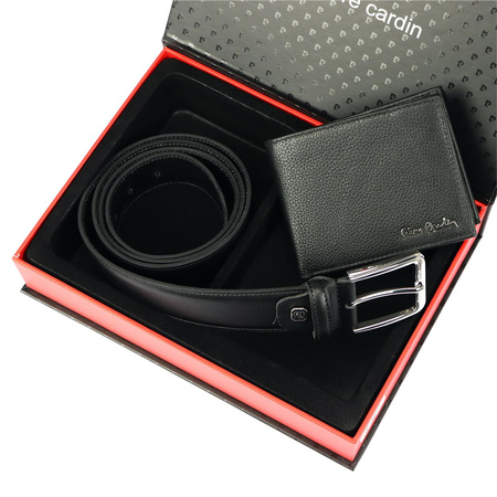 Men's genuine leather gift set Pierre Cardin ZG-101-BR