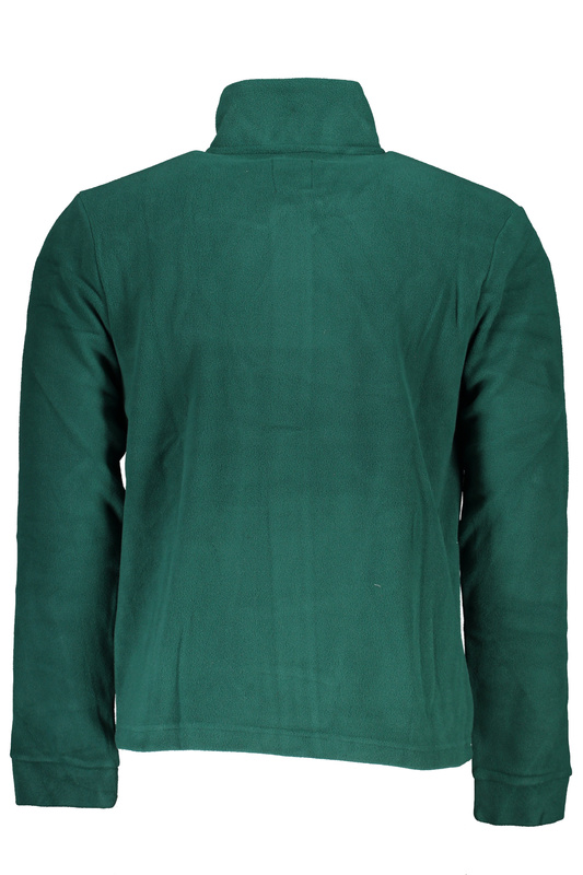 GIAN MARCO VENTURI MEN&#39;S GREEN ZIP SWEATSHIRT